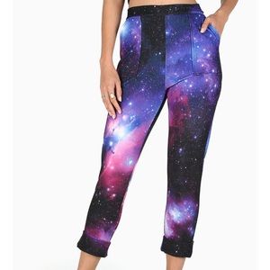 Blackmilk Galaxy Purple cuffed pants M